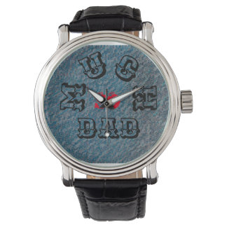 SO MUCH DAD -BLACK-RED-BLUE-Shopping Accessories Watch
