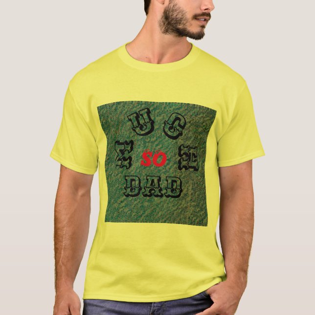 SO MUCH DAD -BLACK-RED-YELLOW-Men's Basic T-Shirt (Front)