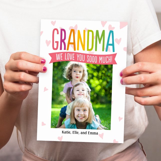 So Much Love Mothers Day Photo Card For Grandma (Creator Uploaded)