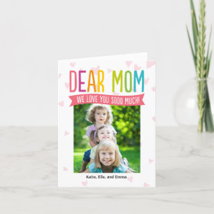 So Much Love Mothers Day Photo Card For Mom