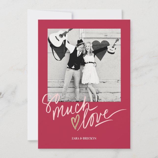 So Much Love Valentine's Day Card (Front)