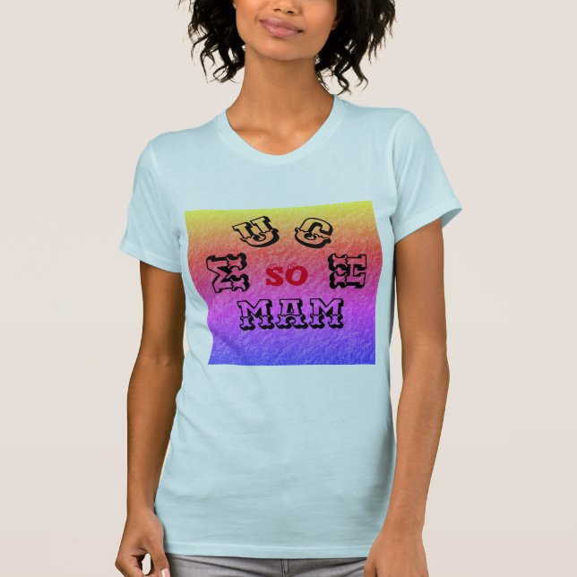 SO MUCH MAM Women's Bella Canvas Fine Jersey   T-Shirt (Front)