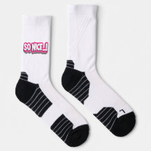 So Nice Crew Socks, Cute Positive Quote Socks