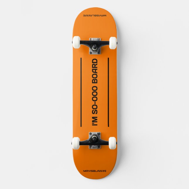 ...SO-OOO BOARD skateboard: burnt orange (Front)