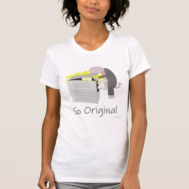 So Original Copier Copy Cat Cartoon T-Shirt (Front)