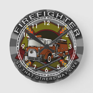 So Others May Live Firefighter clock