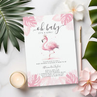 So Pink Flamingo Tiara Tropical Girl Baby Shower