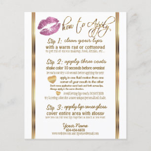 So Pink Glitter Lip Instructions 2 Flyer
