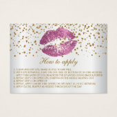 So Pink Glitter Lips Instructions (Front)