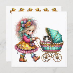 SO Precious Baby Buggy Theme Invitation