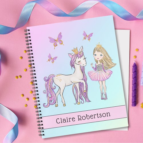 So Pretty My Unicorn School Notebook