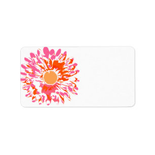 So Pretty Spring Flower Baby Naming Label