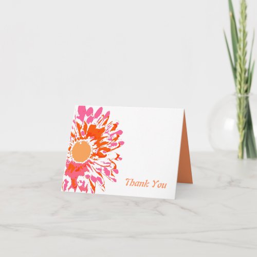 So Pretty Spring Flower Baby Naming Thank You card