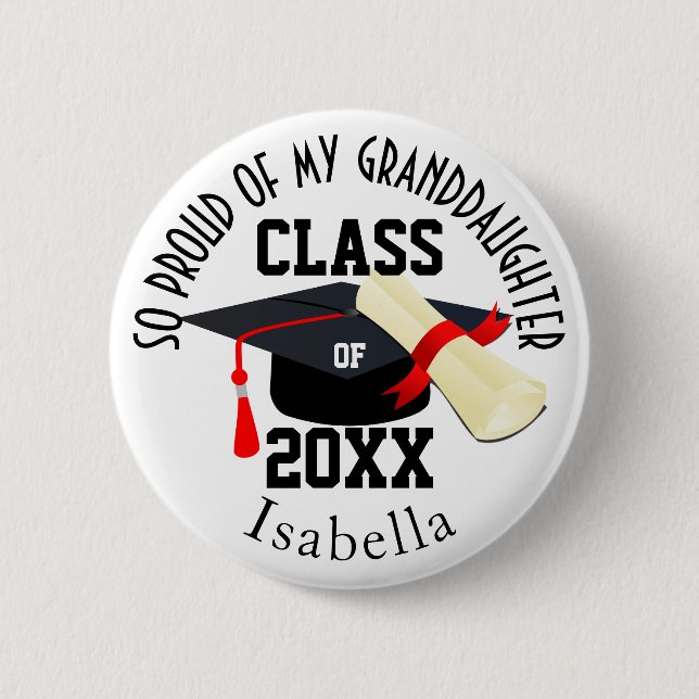 So Proud of My Graduate Button (Front)