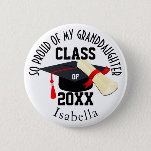 So Proud of My Graduate Button