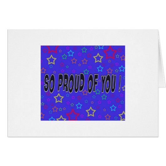 So Proud of You! Cards (Front Horizontal)
