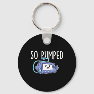 So Pumped Fun Insulin Pump Diabetic Diabetes Aware Keychain