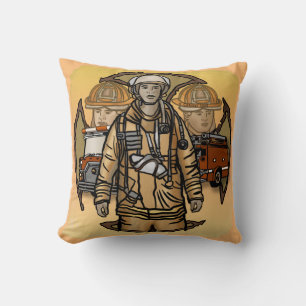 So Ready Firefighter Pillow