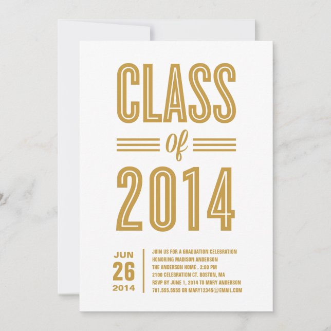 So Retro | Graduation Party Invitation (Front)