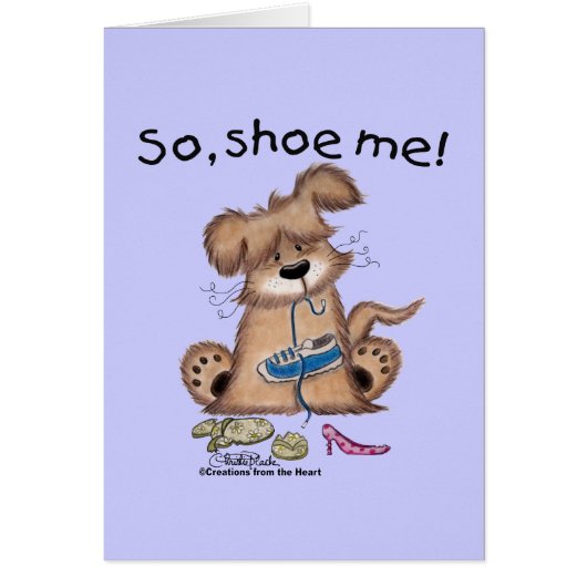 So, shoe me! cards (Front)