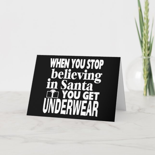 SO SHOULD I ASK YOU *WHAT SIZE"* CHRISTMAS CARD (Front)