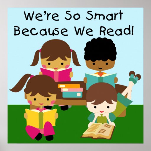 So Smart Because We Read Classroom Poster | Zazzle