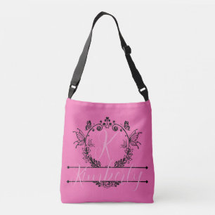 "So, So Pink" Customizable Monogram  Crossbody Bag
