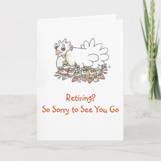 So Sorry to See You Go Retirement Card