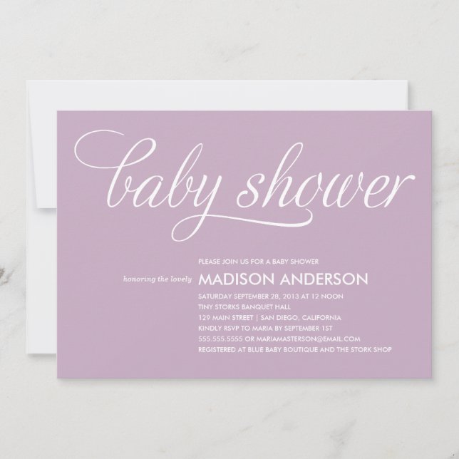 SO SWEET | BABY SHOWER INVITATION (Front)