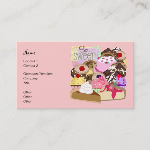 Customizable So Sweet! Business Card