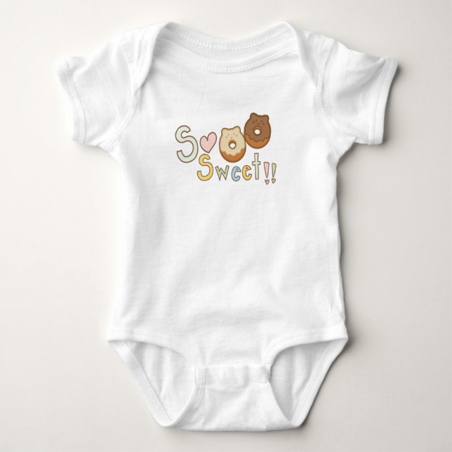 So Sweet Donut Foodie  Baby Bodysuit (Front)