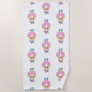 So Sweet Doughnuts 2 June Jelly National Donut Day Beach Towel