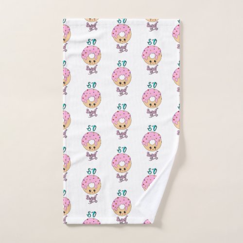 So Sweet Doughnuts 2 June Jelly National Donut Day Hand Towel