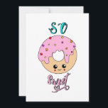 So Sweet doughnuts 2 June Jelly National Donut Day Thank You Card<br><div class="desc">So Sweet Doughnuts 2 June Jelly National Donut Day. Best gifts National Donut Day t-shirts, National Doughnut Day Stickers, National Jelly-Filled Doughnut Day Hoodies, National Cream-Filled Donut Day Mugs, National Baker Day Skirts, June tees, World Baking Day Coaster, International Cake Day Mat, National Dessert Day Bottle, Eat an Extra Dessert...</div>