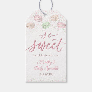 So Sweet French Macaron Favor Tag