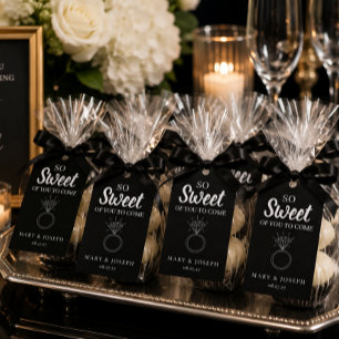 'So Sweet Of You To Come' Candy Wedding Favor Bag Gift Tags