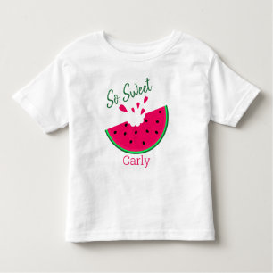 So Sweet, personalized cute hearts watermelon Toddler T-shirt