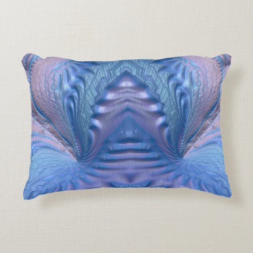  SO SWEET  Pink Blue Fractal Design   Accent Pillow