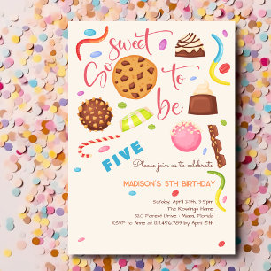 So sweet to be... candy kids birthday invitation