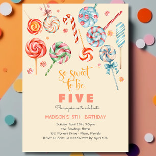 So sweet to be delicious kids birthday invitation
