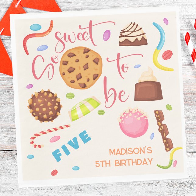 So sweet to be... delicious kids birthday napkins (Creator Uploaded)