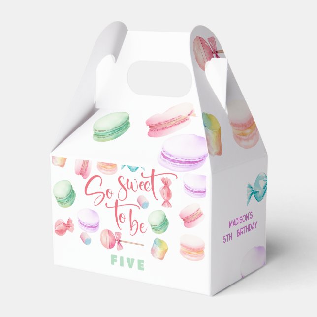 So sweet to be... kids birthday favor boxes (Front Side)
