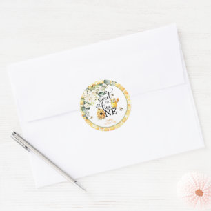 So Sweet to Be One 1st Birthday Classic Round Sticker