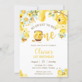 So Sweet To Be One Cute Bees 1st Birthday   Invitation (Front)