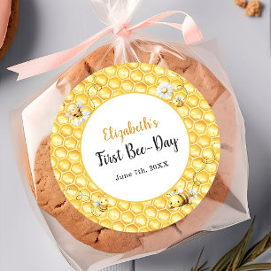 So Sweet To Bee Birthday  Classic Round Sticker