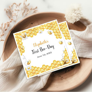So Sweet To Bee Birthday Napkins