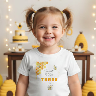 So sweet to bee kids sweet birthday toddler t-shirt