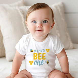 So Sweet To Bee One 1st Birthday Baby Bodysuit