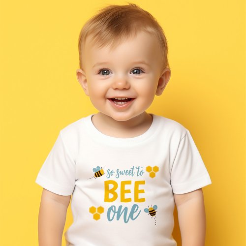 So Sweet To Bee One 1st Birthday Toddler T_shirt