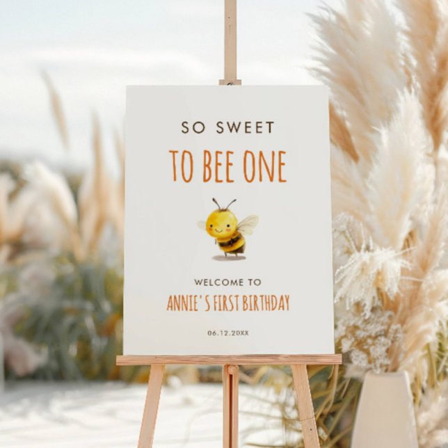 So Sweet To Bee One First Birthday Welcome Sign (Creator Uploaded)